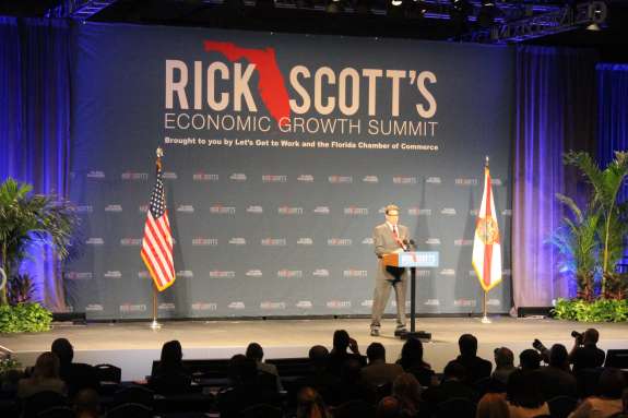 Former Texas Governor Rick Perry was one of the speakers at Governor Rick Scott's Economic Growth Summit. Photo: Matthew Peddie, WMFE