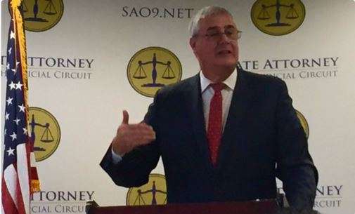 State attorney for the Ninth Judicial Circuit Jeff Ashton announces $1.4M in funding from the state legislature for his offices. Photo: Renata Sago.
