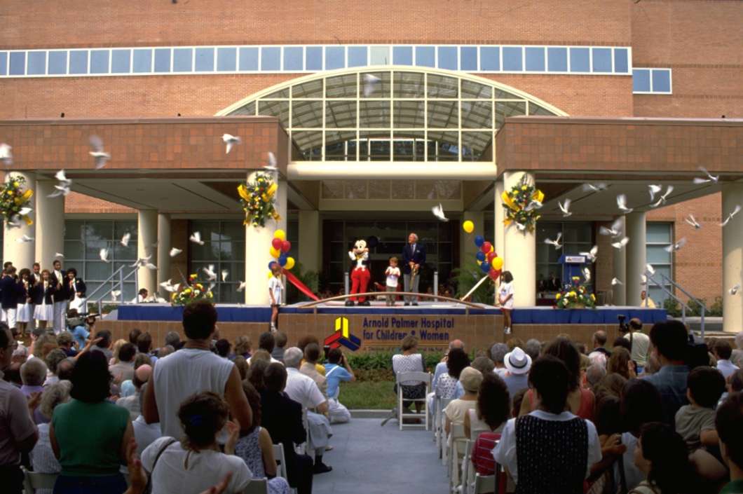 The Arnold Palmer Hospital for Children held its grand opening in 1989. Credit: Arnold Palmer Hospital Staff