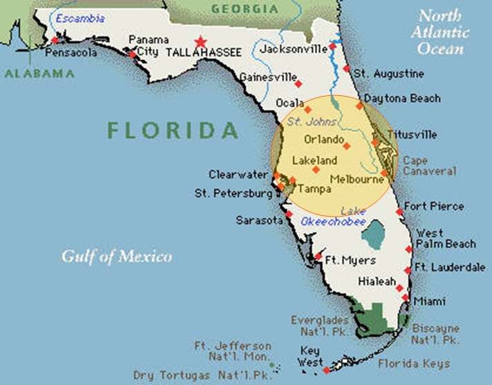 Central Florida Map