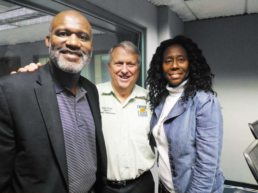 Randy Nelson, Bryan Nelson and Krystal Alexander. Photo: Matthew Peddie, WMFE