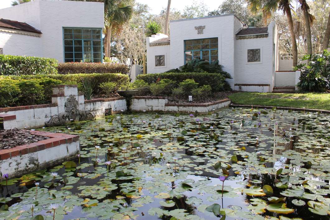 Danny Powell's studio overlooks the courtyard at the Maitland Arts & History Center. Photo: Matthew Peddie, WMFE