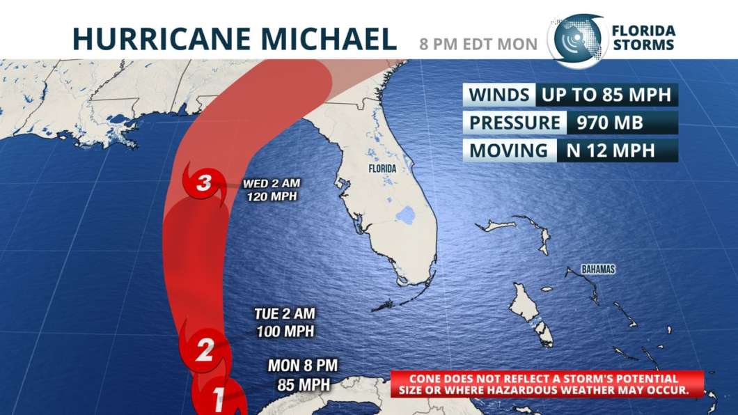 Michael Forecast To Become A Major Hurricane Before Landfall - Central ...