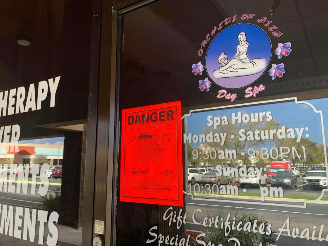Some advocates warn closing massage parlors could make it more dangerous for sex workers. Photo: National Human Trafficking Hotline