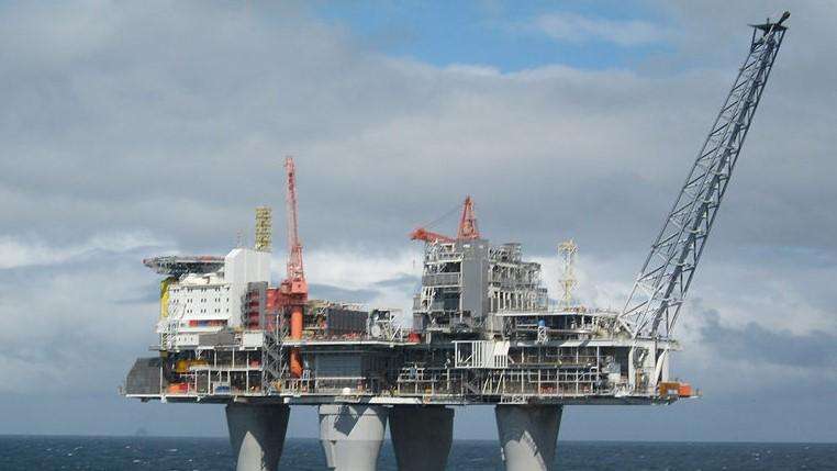 File of an offshore oil platform