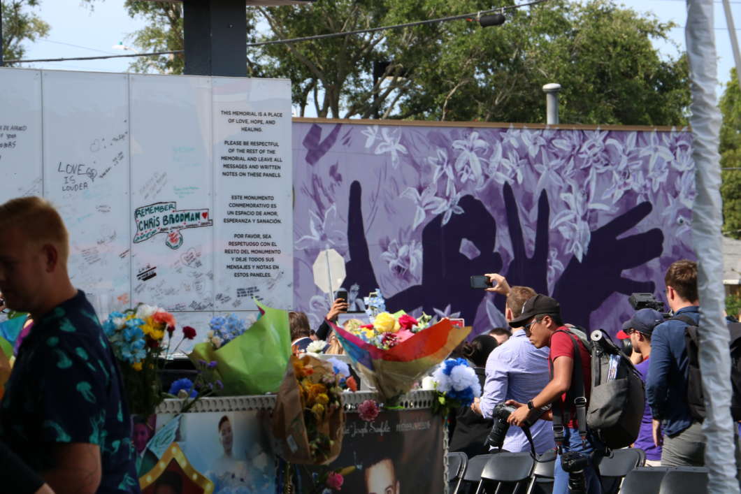 The Orlando community marked three years since the Pulse nightclub shooting. Photo: Paola Chinchilla