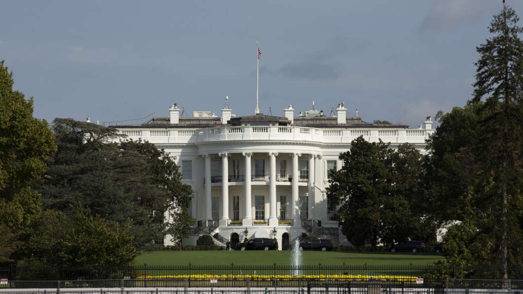 The White House stands in Washington D.C., U.S. on Monday, Oct. 7, 2019. House Democrats are moving forward with their impeachment investigation of Donald Trump, with the whistle-blower's lawyers saying they're now representing a second person with knowledge of the president's contacts with Ukraine.