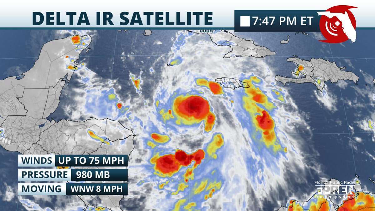 Delta Strengthens Into A Hurricane In Caribbean Central Florida News 907 Wmfe 2614