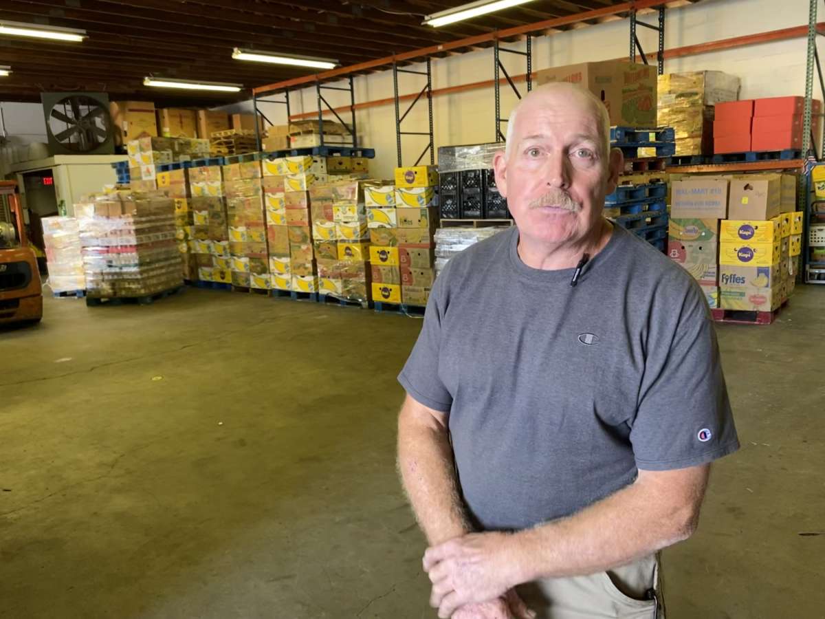 Executive Director Peter Del Toro has worked with First Step Food Bank for 18 years. He’ll be working for Second Harvest soon. Photo: Joe Byrnes, WMFE News
